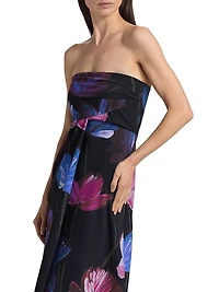 Yass Floral Strapless Gown