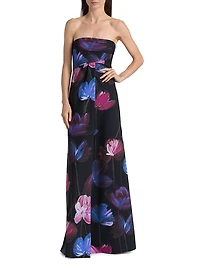 Yass Floral Strapless Gown