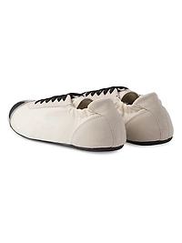 Collapse Re-Nylon and Suede Sneakers with Metal Toecap
