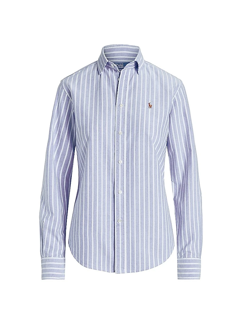 Slim-Fit Striped Oxford Shirt