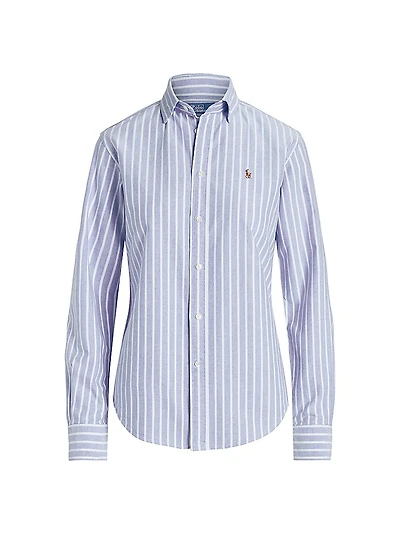 Slim-Fit Striped Oxford Shirt