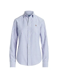 Slim-Fit Striped Oxford Shirt