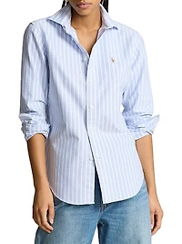 Slim-Fit Striped Oxford Shirt