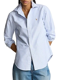 Slim-Fit Striped Oxford Shirt
