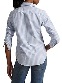 Slim-Fit Striped Oxford Shirt
