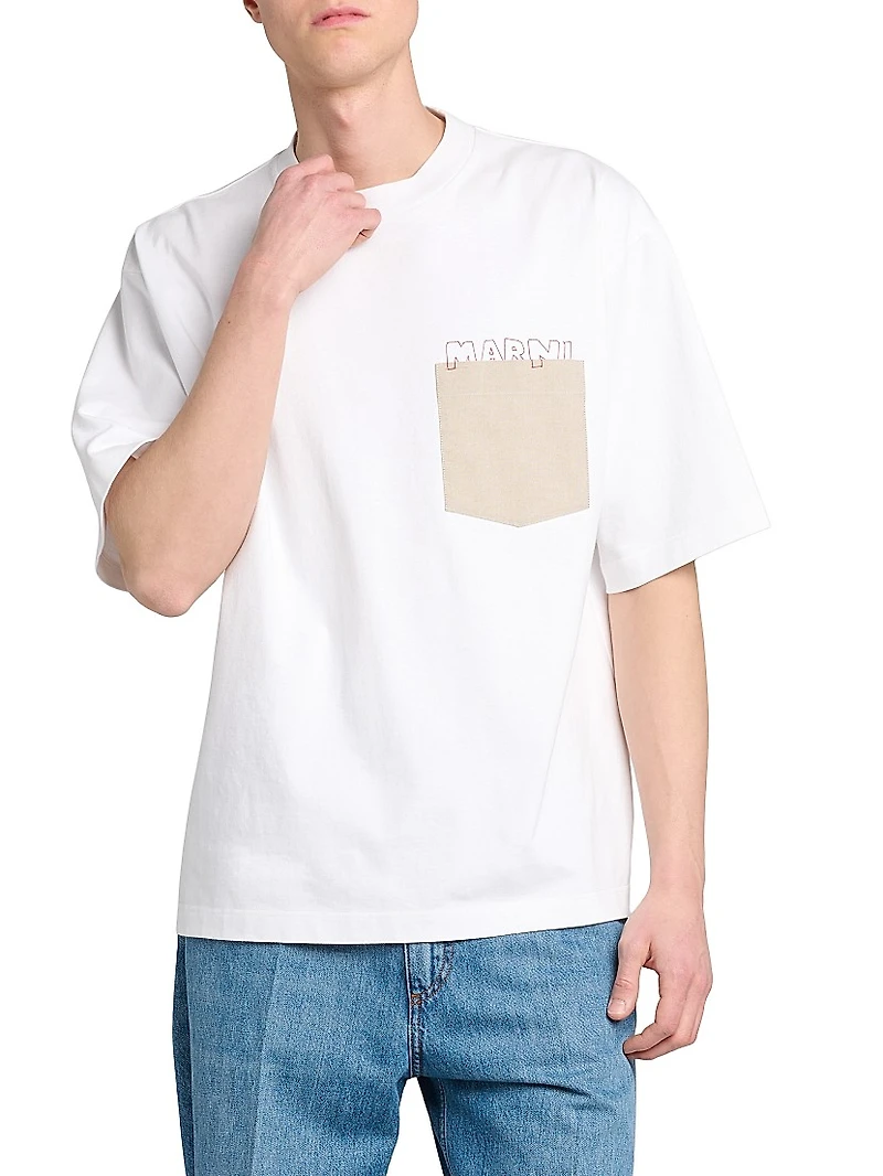 Logo Pocket Cotton T-Shirt