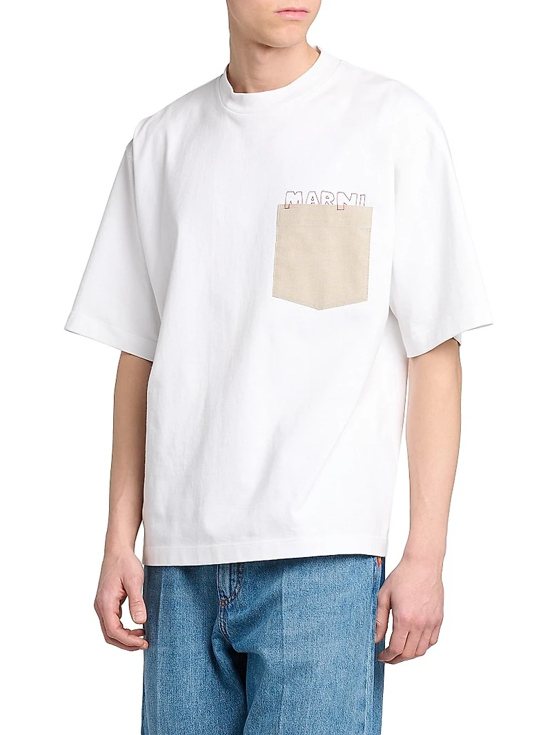 Logo Pocket Cotton T-Shirt