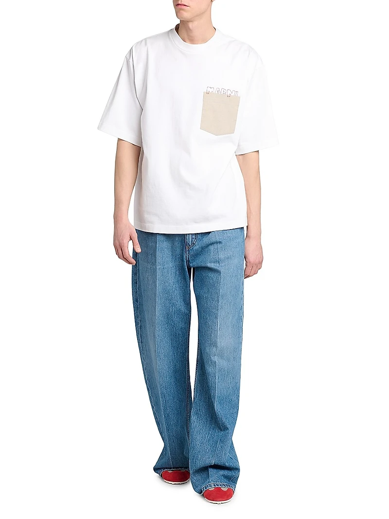 Logo Pocket Cotton T-Shirt