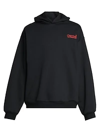 Graffiti Logo Cotton Hoodie