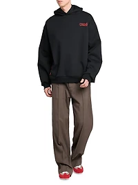 Graffiti Logo Cotton Hoodie