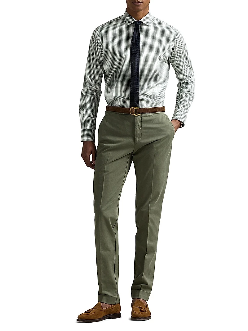 Classic-Fit Gingham Poplin Shirt
