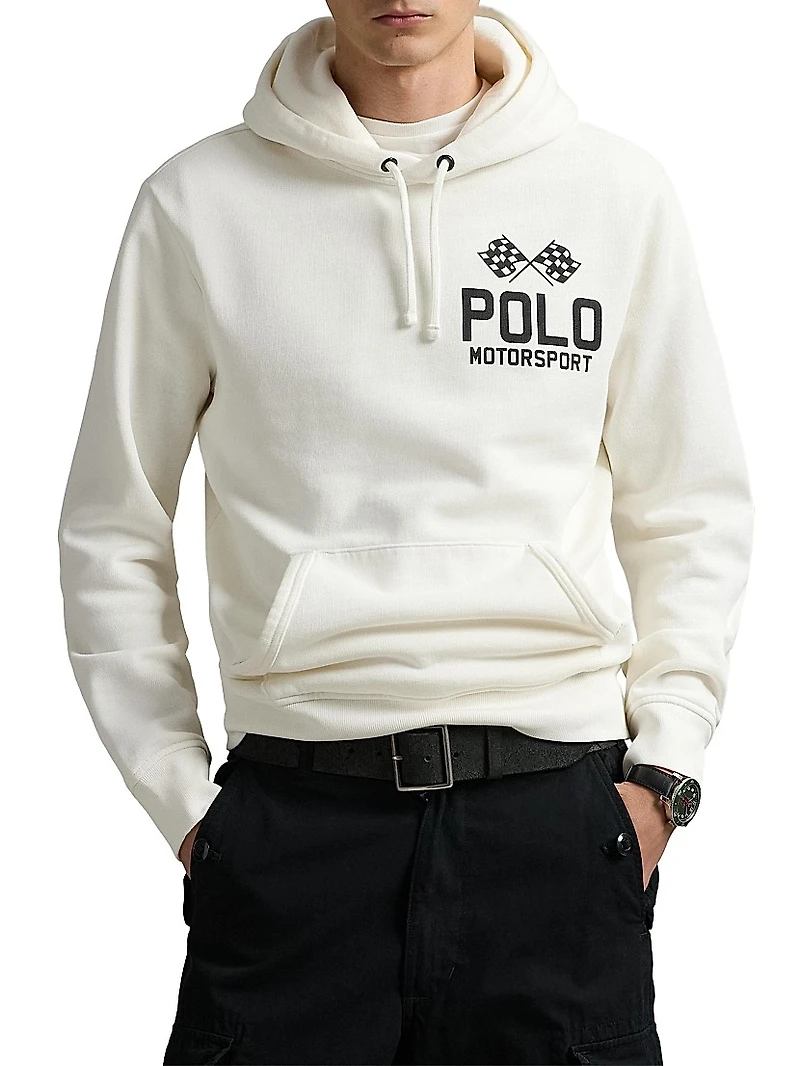 Slub Fleece Graphic Hoodie