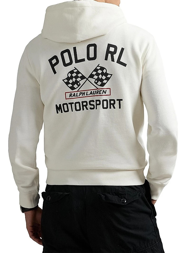 Slub Fleece Graphic Hoodie