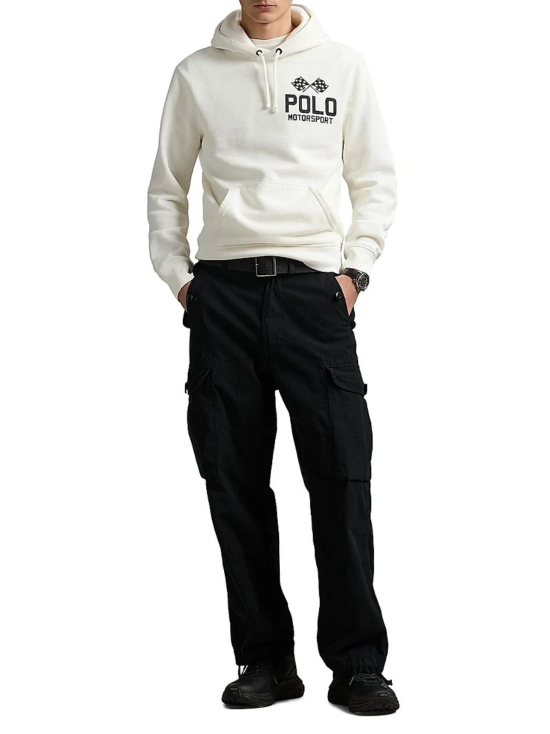 Slub Fleece Graphic Hoodie