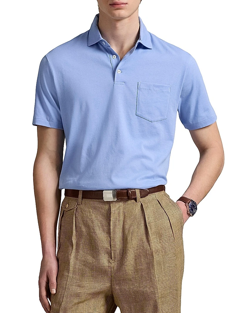 Lisle Standard Fit Cotton Polo Shirt