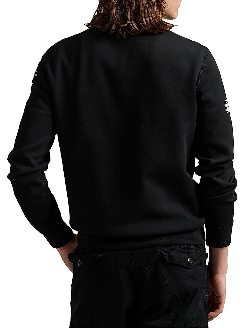 Logo Graphic Double-Knit Sweatshirt