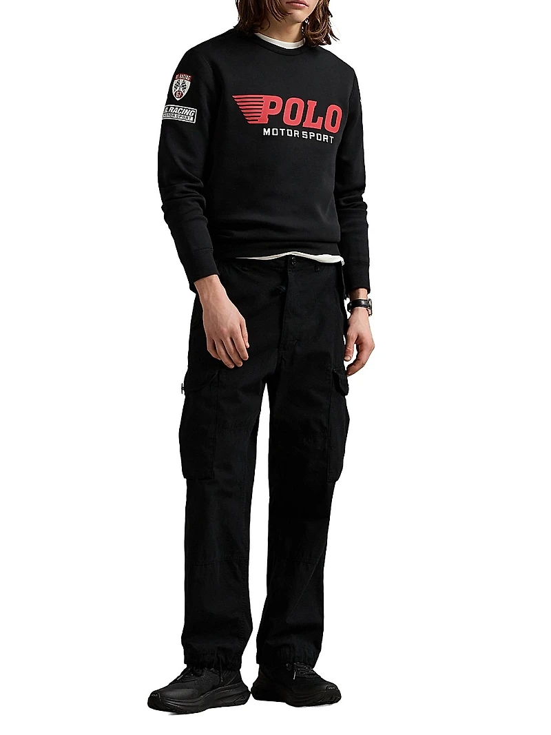 Logo Graphic Double-Knit Sweatshirt