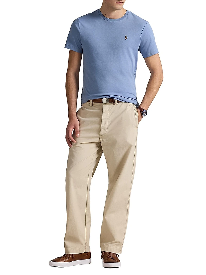 Custom-Slim-Fit Soft Cotton T-Shirt