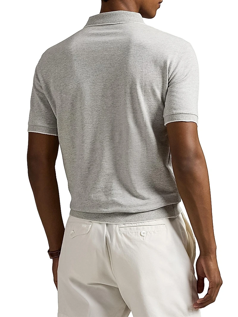 Heathered Polo Shirt
