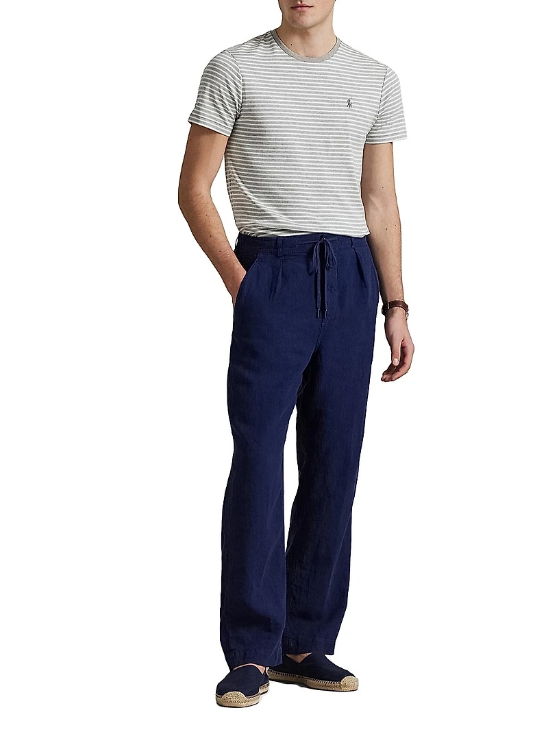 Custom-Slim-Fit Striped Soft Cotton T-Shirt