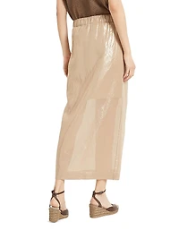 Lamé Cotton Gauze Sarong Skirt