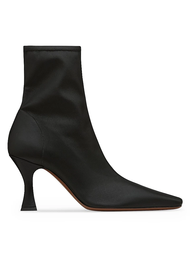Ran 80MM Stretch-Leather Ankle Boots