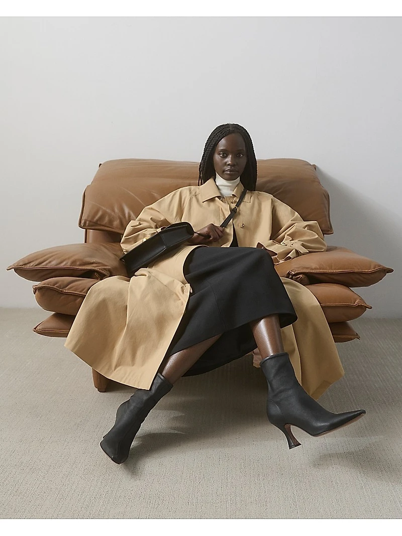 Ran 80MM Stretch-Leather Ankle Boots