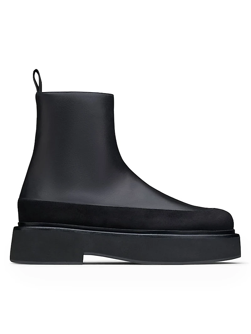 Buna 50MM Leather Ankle Boots