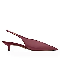 Diske 40MM Leather Slingback Pumps