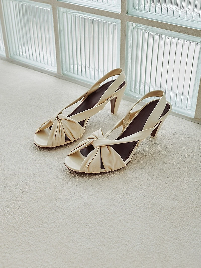 Naos 65MM Leather Slingback Sandals