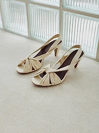 Naos 65MM Leather Slingback Sandals