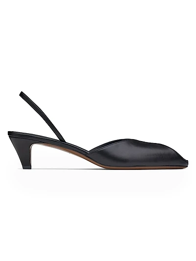 Culumba 40MM Suede Slingback Pumps