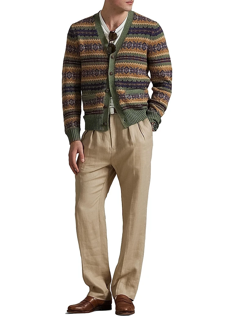 Fair Isle Cotton-Blend Cardigan