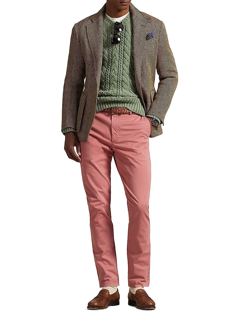 Jarrett Stretch Slim-Fit Sateen Pants