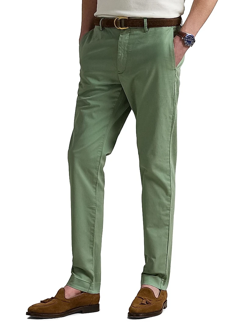 Jarrett Stretch Slim-Fit Sateen Pants