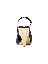 Electra 95MM Croc-Embossed Leather Pumps