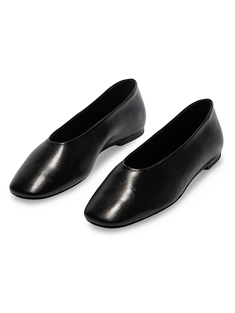 Nappa Leather Flats