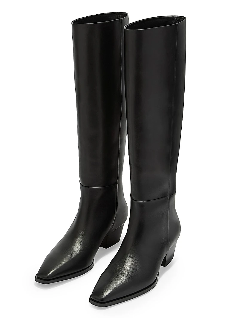 Medea 40MM Leather Knee-High Boots
