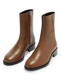 Vincent 25MM Leather Ankle Boots