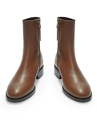 Vincent 25MM Leather Ankle Boots