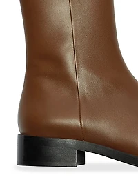 Vincent 25MM Leather Ankle Boots