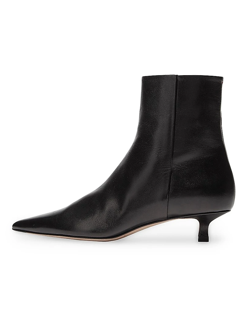 35MM Leather Ankle Boots