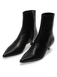 35MM Leather Ankle Boots