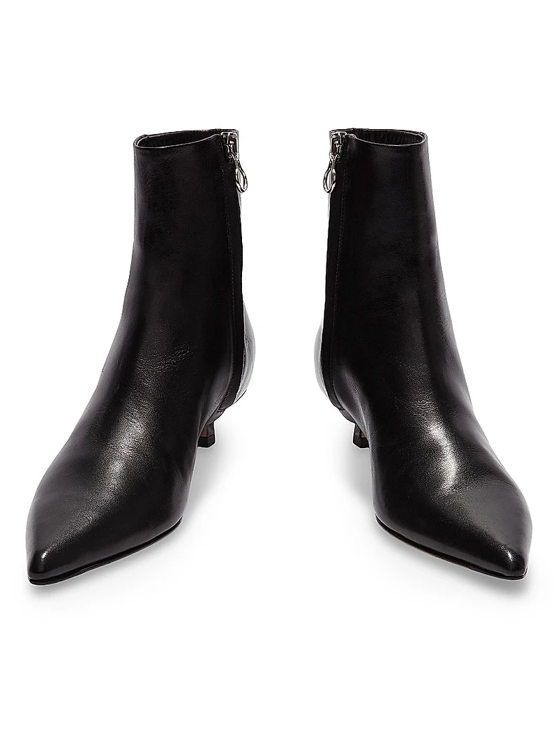 35MM Leather Ankle Boots