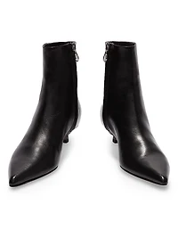 35MM Leather Ankle Boots