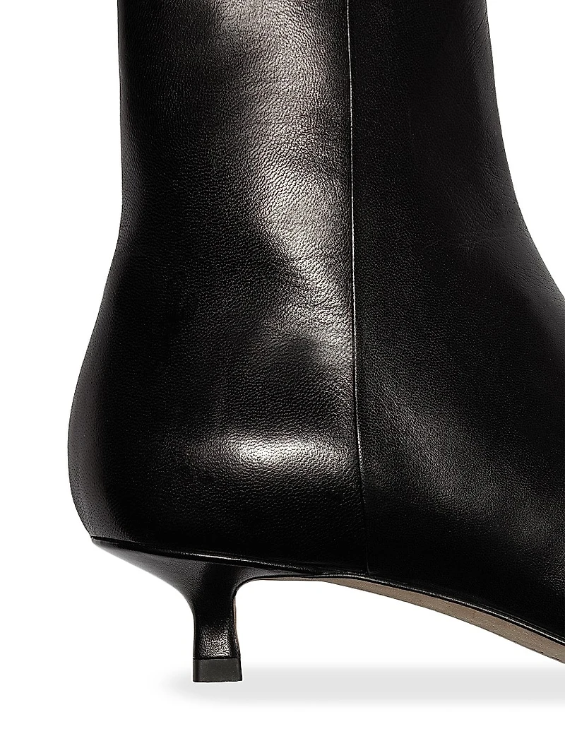 35MM Leather Ankle Boots