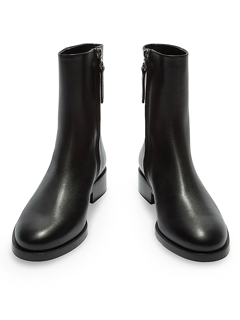 Vincent 25MM Leather Ankle Boots