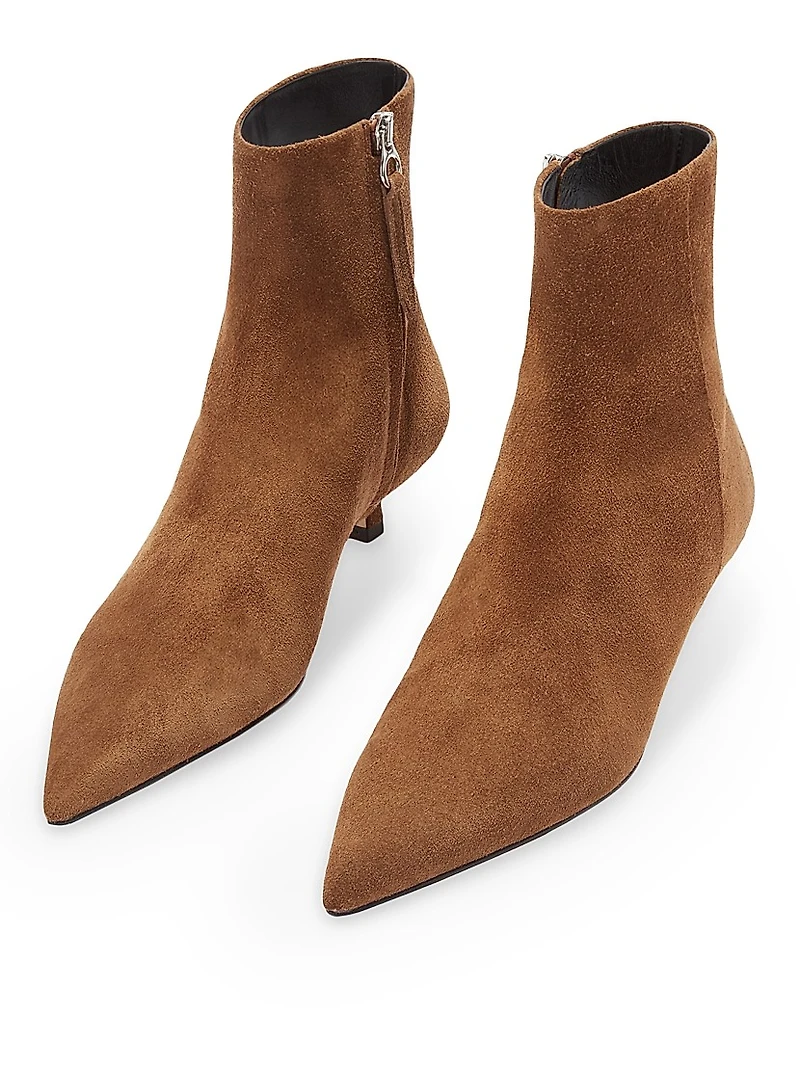 Sofie 35MM Suede Kitten-Heel Ankle Boots