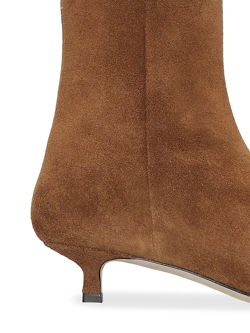 Sofie 35MM Suede Kitten-Heel Ankle Boots