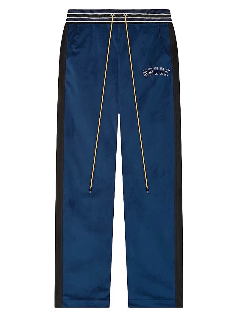 Logo Velour Track Pants